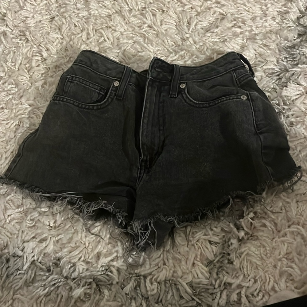 Forever 21 black jean shorts